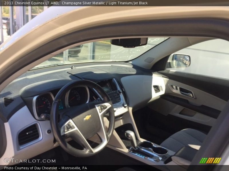 Champagne Silver Metallic / Light Titanium/Jet Black 2013 Chevrolet Equinox LT AWD