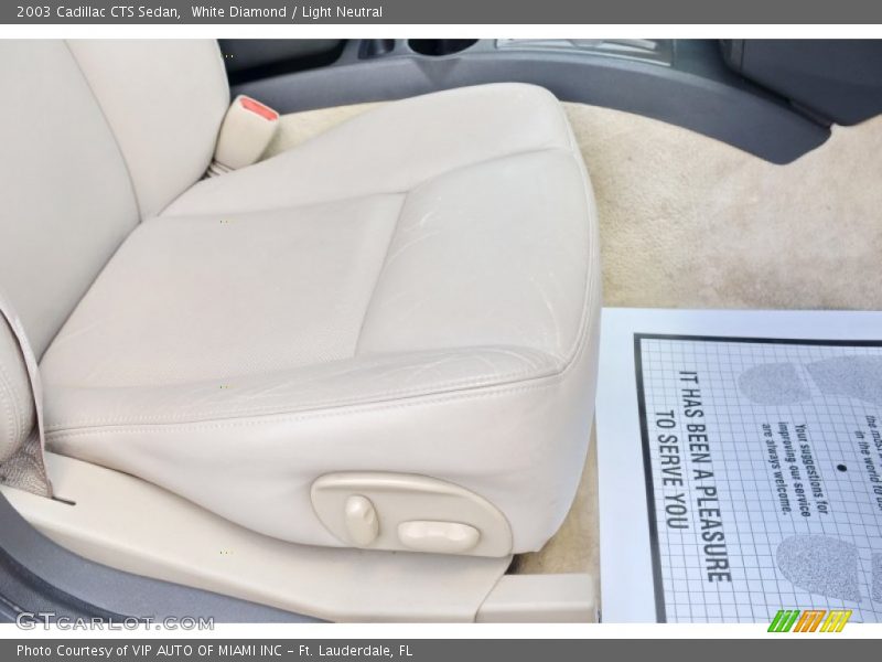 White Diamond / Light Neutral 2003 Cadillac CTS Sedan