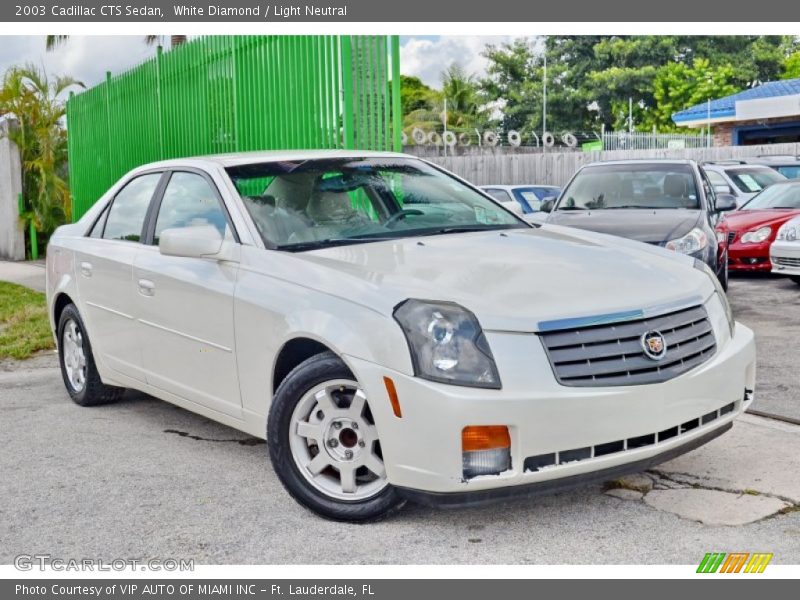White Diamond / Light Neutral 2003 Cadillac CTS Sedan