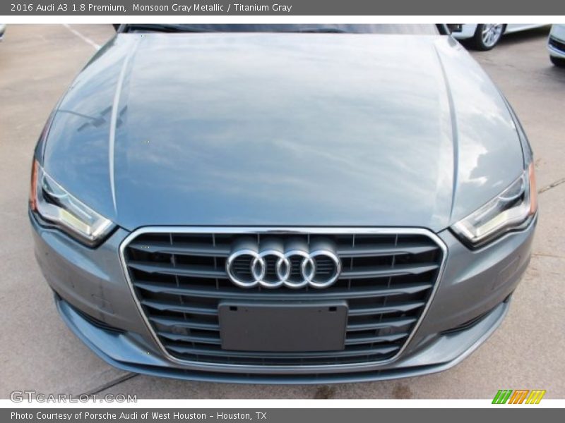 Monsoon Gray Metallic / Titanium Gray 2016 Audi A3 1.8 Premium