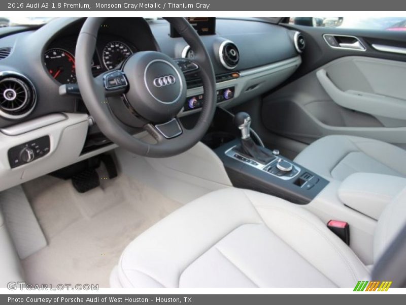 Monsoon Gray Metallic / Titanium Gray 2016 Audi A3 1.8 Premium