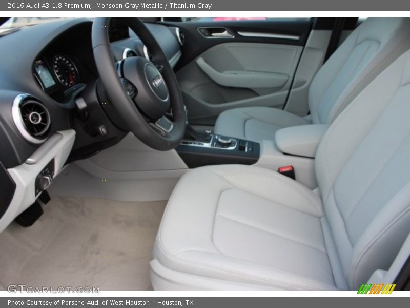 Monsoon Gray Metallic / Titanium Gray 2016 Audi A3 1.8 Premium