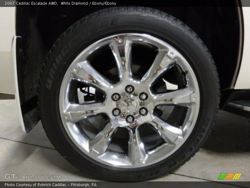 White Diamond / Ebony/Ebony 2007 Cadillac Escalade AWD