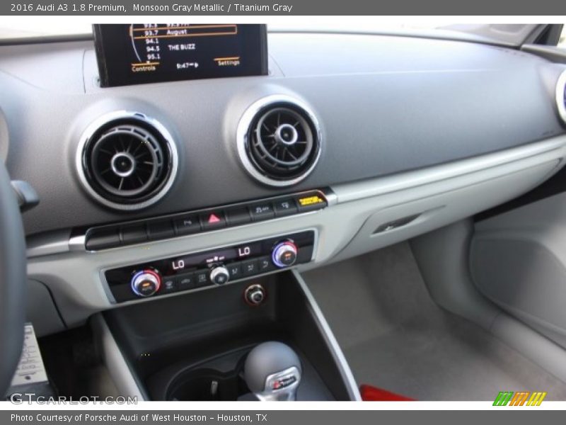 Monsoon Gray Metallic / Titanium Gray 2016 Audi A3 1.8 Premium