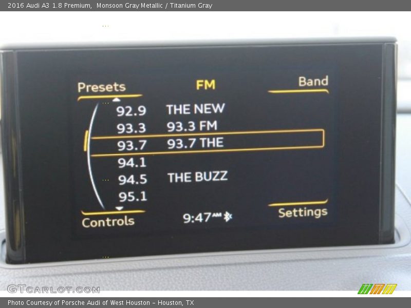 Monsoon Gray Metallic / Titanium Gray 2016 Audi A3 1.8 Premium