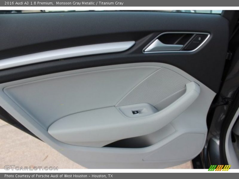 Monsoon Gray Metallic / Titanium Gray 2016 Audi A3 1.8 Premium