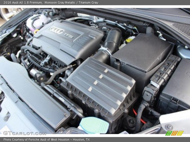 Monsoon Gray Metallic / Titanium Gray 2016 Audi A3 1.8 Premium