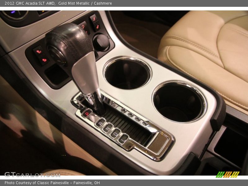 Gold Mist Metallic / Cashmere 2012 GMC Acadia SLT AWD