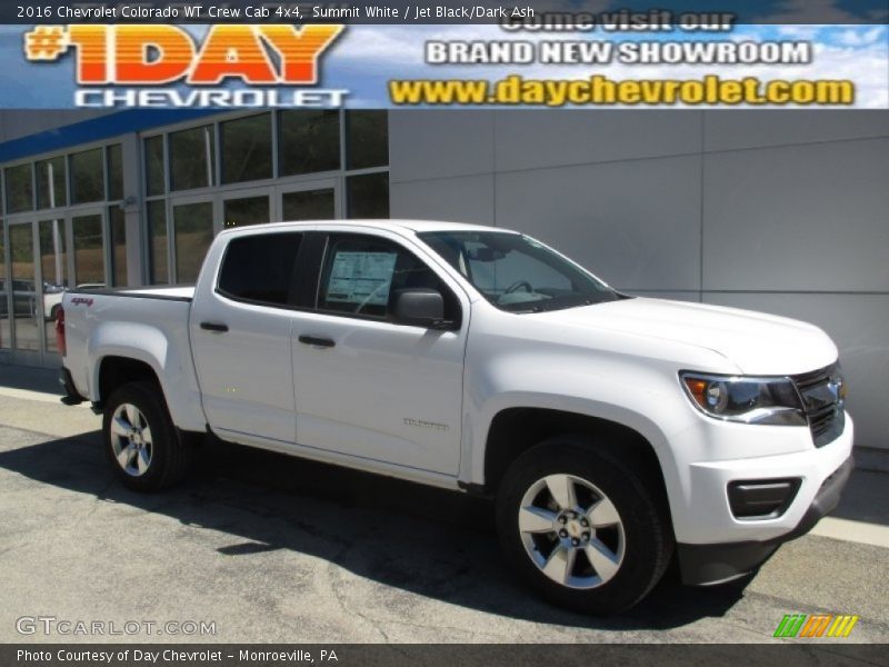 Summit White / Jet Black/Dark Ash 2016 Chevrolet Colorado WT Crew Cab 4x4