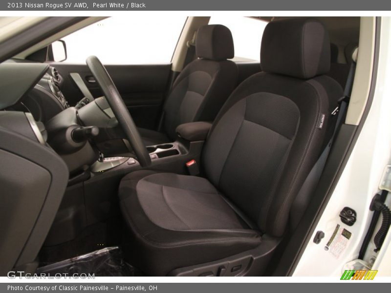 Pearl White / Black 2013 Nissan Rogue SV AWD