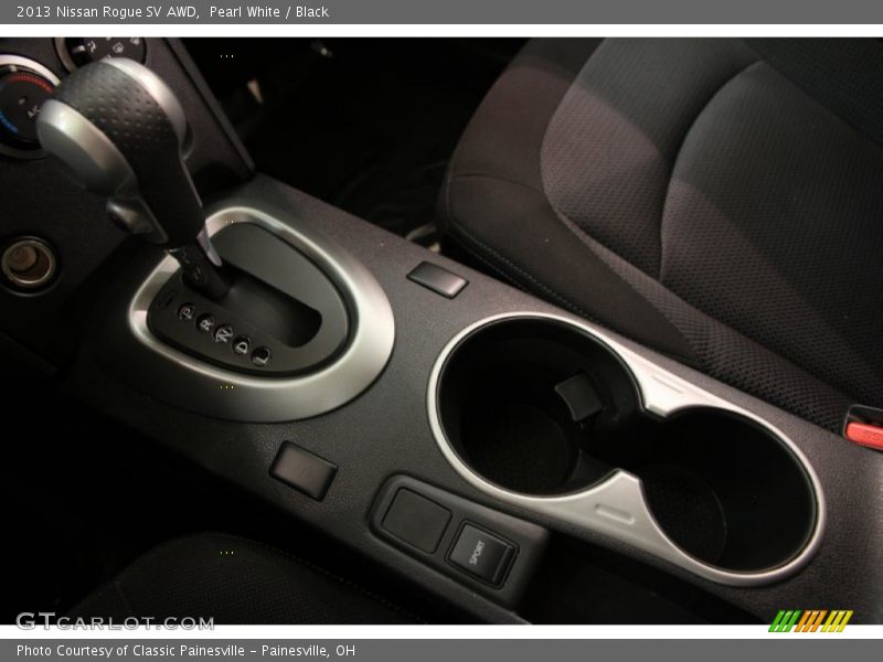 Pearl White / Black 2013 Nissan Rogue SV AWD