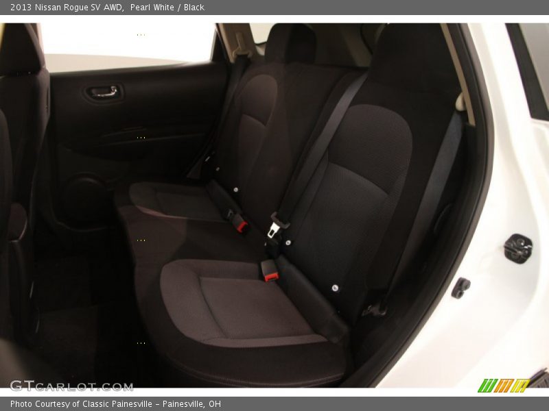 Pearl White / Black 2013 Nissan Rogue SV AWD