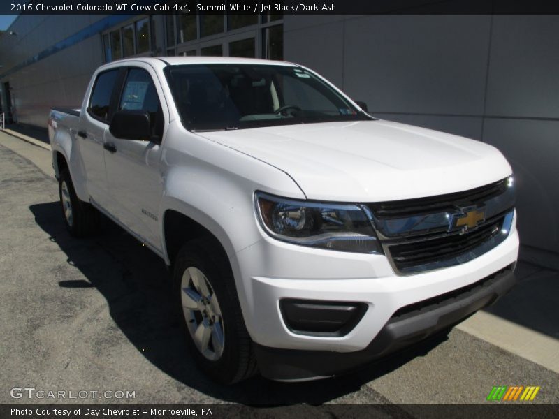 Summit White / Jet Black/Dark Ash 2016 Chevrolet Colorado WT Crew Cab 4x4