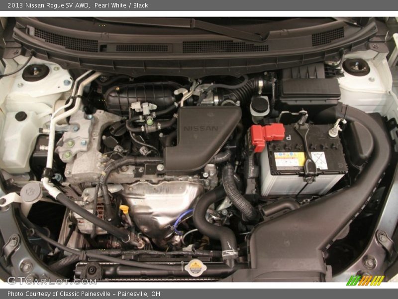 Pearl White / Black 2013 Nissan Rogue SV AWD