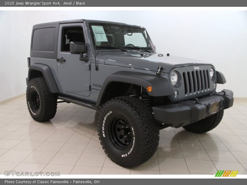 Anvil / Black 2015 Jeep Wrangler Sport 4x4