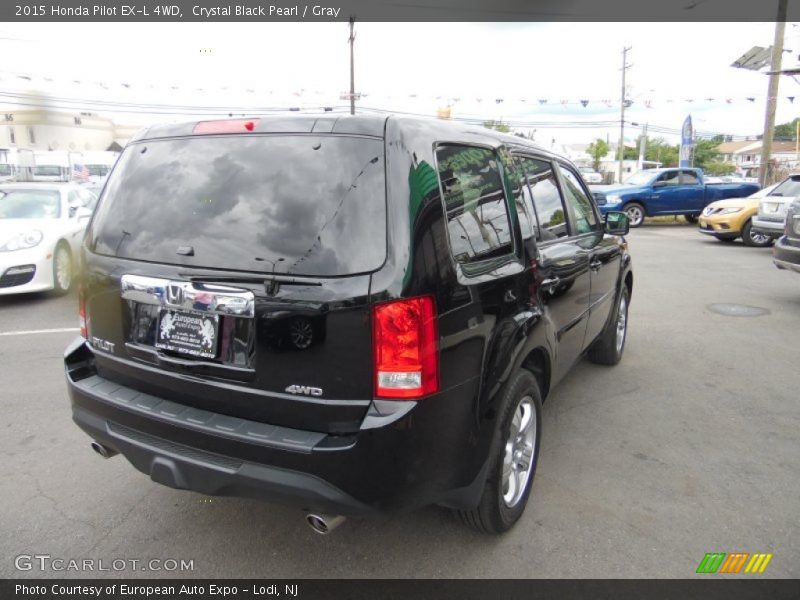 Crystal Black Pearl / Gray 2015 Honda Pilot EX-L 4WD