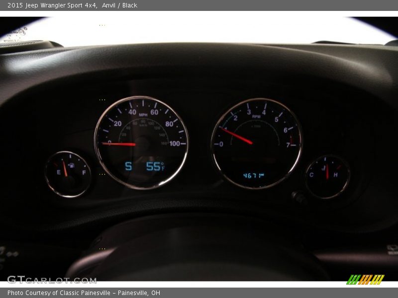 Anvil / Black 2015 Jeep Wrangler Sport 4x4