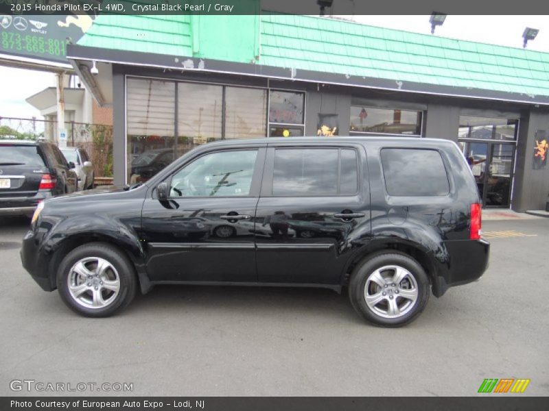 Crystal Black Pearl / Gray 2015 Honda Pilot EX-L 4WD