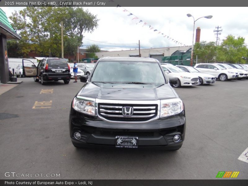 Crystal Black Pearl / Gray 2015 Honda Pilot EX-L 4WD