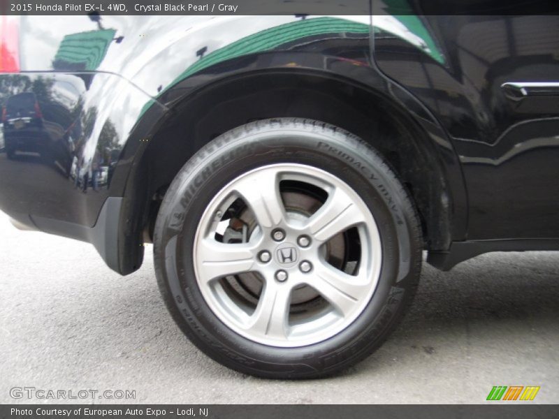 Crystal Black Pearl / Gray 2015 Honda Pilot EX-L 4WD