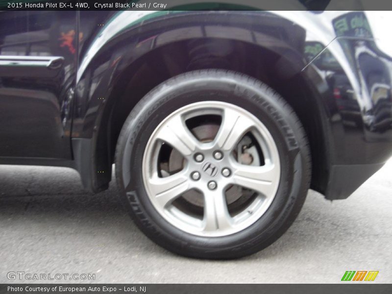 Crystal Black Pearl / Gray 2015 Honda Pilot EX-L 4WD