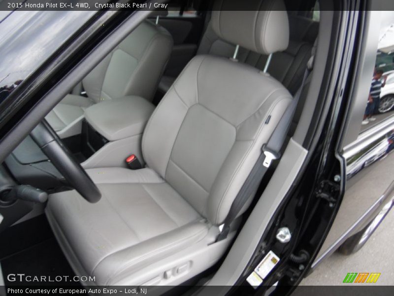 Crystal Black Pearl / Gray 2015 Honda Pilot EX-L 4WD