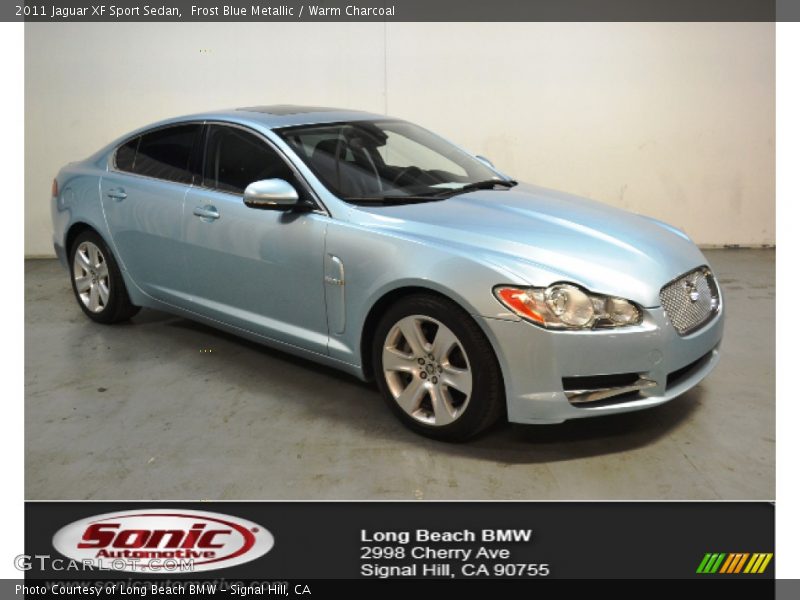 Frost Blue Metallic / Warm Charcoal 2011 Jaguar XF Sport Sedan