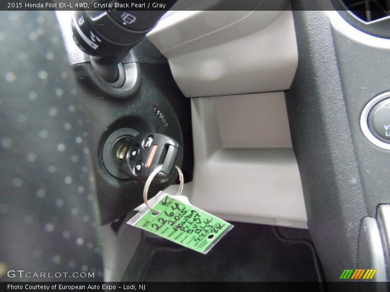 Crystal Black Pearl / Gray 2015 Honda Pilot EX-L 4WD
