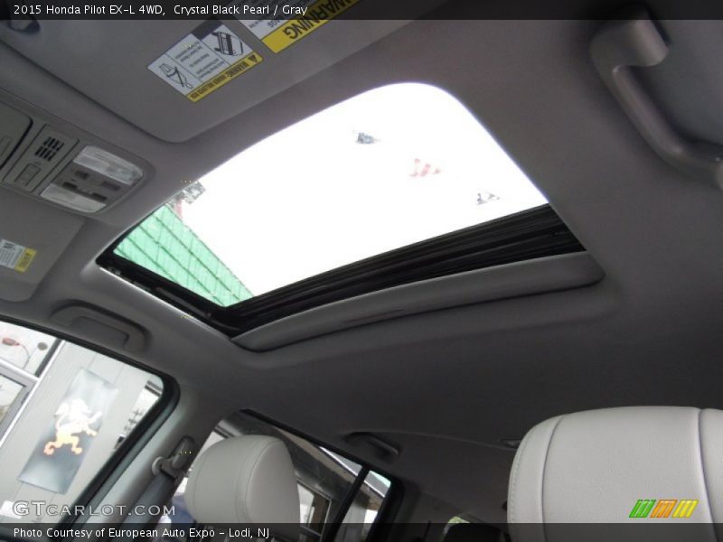 Crystal Black Pearl / Gray 2015 Honda Pilot EX-L 4WD