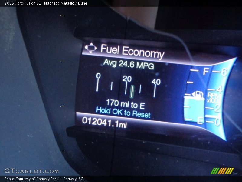 Magnetic Metallic / Dune 2015 Ford Fusion SE