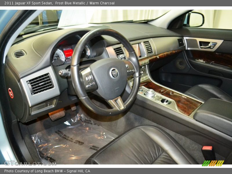 Frost Blue Metallic / Warm Charcoal 2011 Jaguar XF Sport Sedan