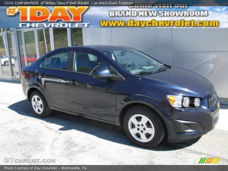 Blue Velvet Metallic / Jet Black/Dark Titanium 2016 Chevrolet Sonic LS Sedan