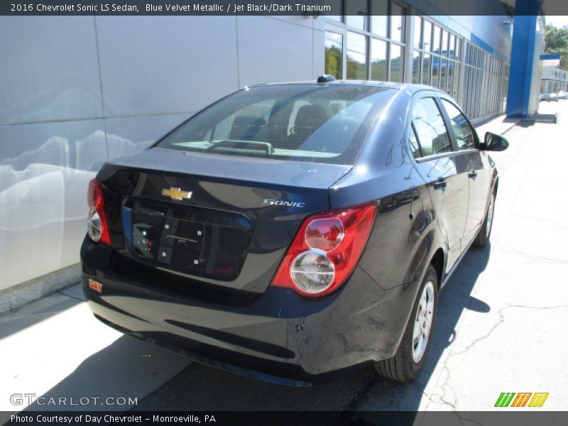 Blue Velvet Metallic / Jet Black/Dark Titanium 2016 Chevrolet Sonic LS Sedan