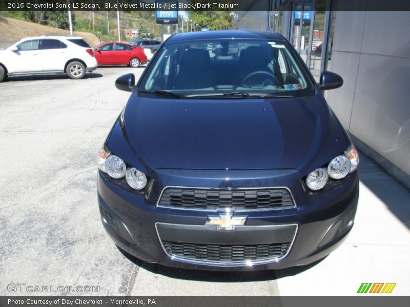 Blue Velvet Metallic / Jet Black/Dark Titanium 2016 Chevrolet Sonic LS Sedan