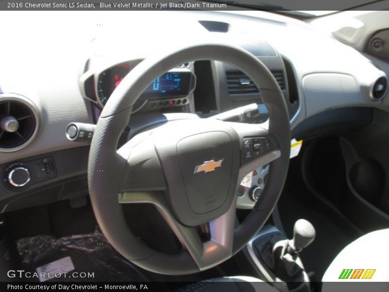 Blue Velvet Metallic / Jet Black/Dark Titanium 2016 Chevrolet Sonic LS Sedan