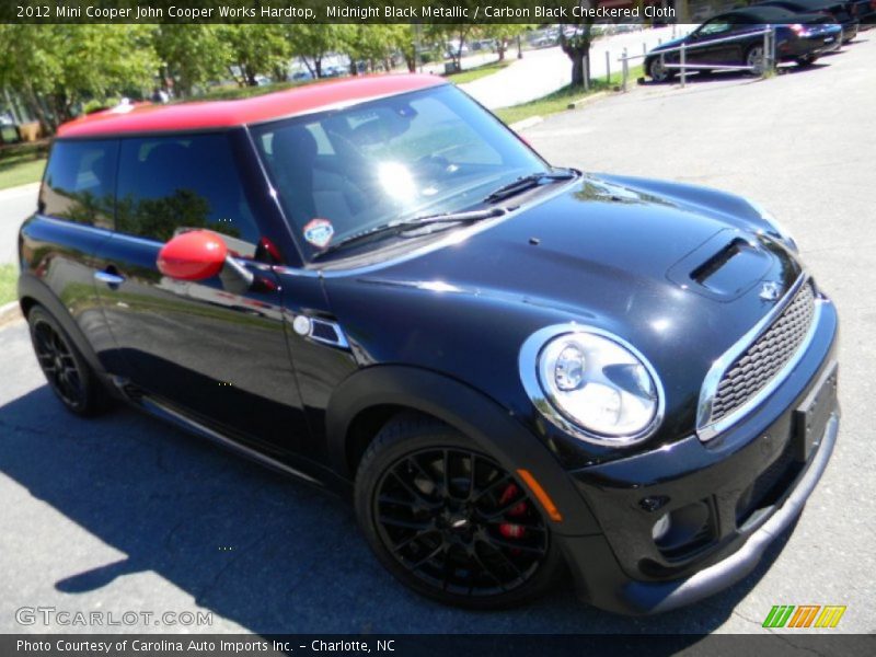 Midnight Black Metallic / Carbon Black Checkered Cloth 2012 Mini Cooper John Cooper Works Hardtop