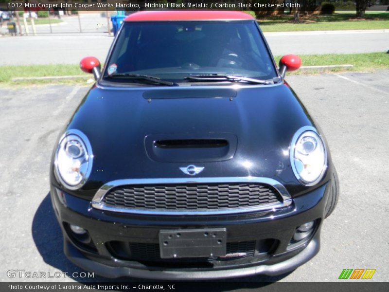 Midnight Black Metallic / Carbon Black Checkered Cloth 2012 Mini Cooper John Cooper Works Hardtop