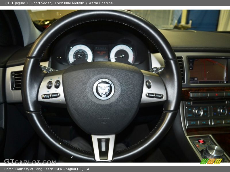 Frost Blue Metallic / Warm Charcoal 2011 Jaguar XF Sport Sedan