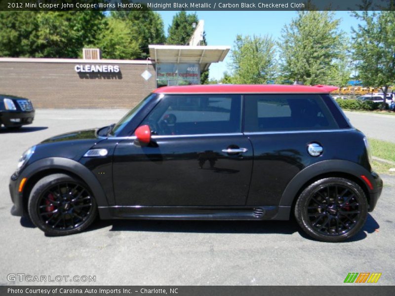 Midnight Black Metallic / Carbon Black Checkered Cloth 2012 Mini Cooper John Cooper Works Hardtop