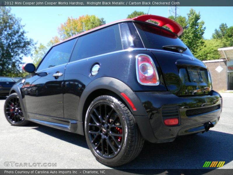 Midnight Black Metallic / Carbon Black Checkered Cloth 2012 Mini Cooper John Cooper Works Hardtop