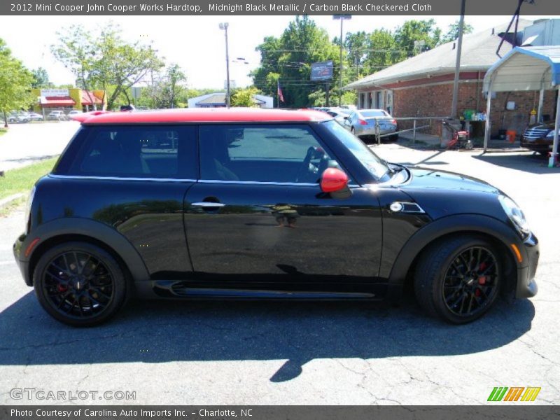 Midnight Black Metallic / Carbon Black Checkered Cloth 2012 Mini Cooper John Cooper Works Hardtop