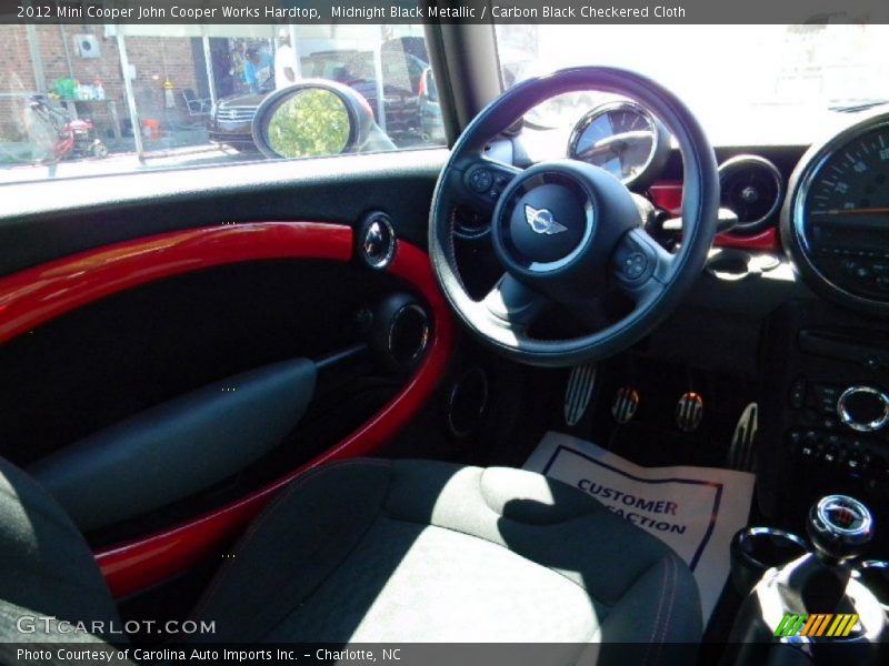 Midnight Black Metallic / Carbon Black Checkered Cloth 2012 Mini Cooper John Cooper Works Hardtop