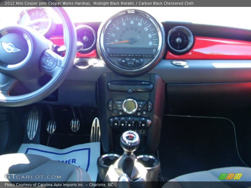 Midnight Black Metallic / Carbon Black Checkered Cloth 2012 Mini Cooper John Cooper Works Hardtop