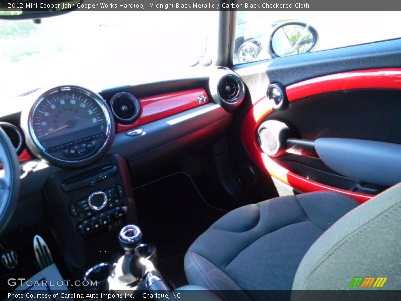 Midnight Black Metallic / Carbon Black Checkered Cloth 2012 Mini Cooper John Cooper Works Hardtop