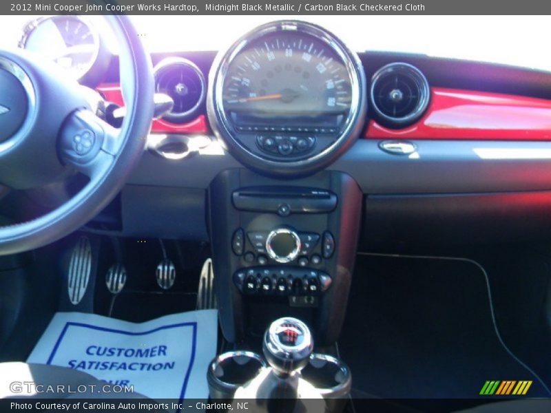 Midnight Black Metallic / Carbon Black Checkered Cloth 2012 Mini Cooper John Cooper Works Hardtop