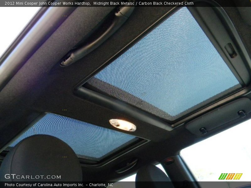 Midnight Black Metallic / Carbon Black Checkered Cloth 2012 Mini Cooper John Cooper Works Hardtop