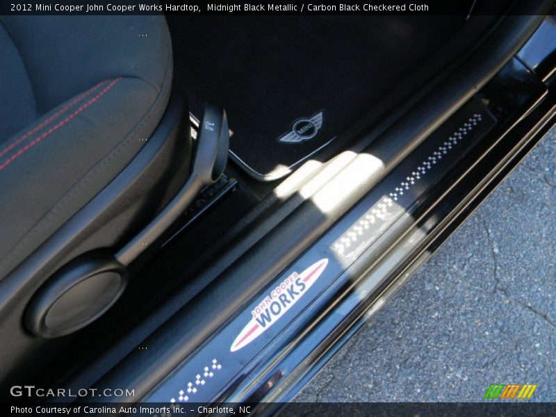 Midnight Black Metallic / Carbon Black Checkered Cloth 2012 Mini Cooper John Cooper Works Hardtop