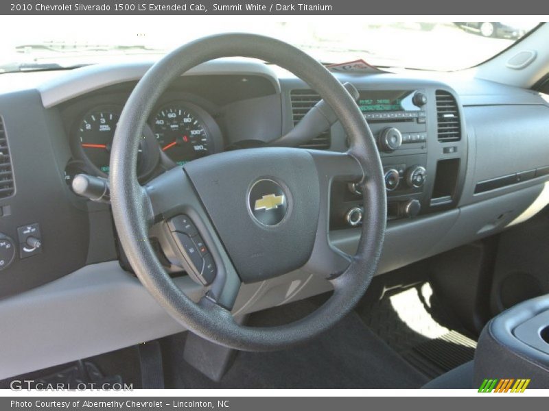 Summit White / Dark Titanium 2010 Chevrolet Silverado 1500 LS Extended Cab
