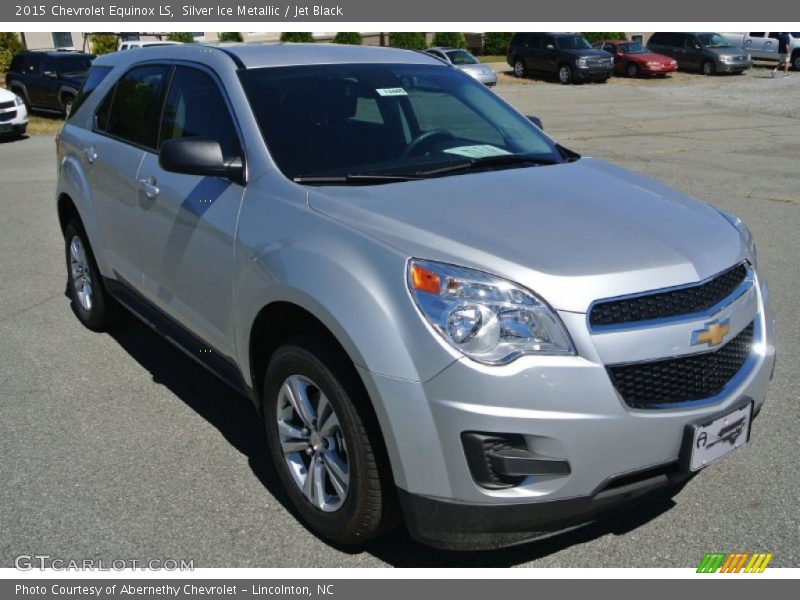Silver Ice Metallic / Jet Black 2015 Chevrolet Equinox LS