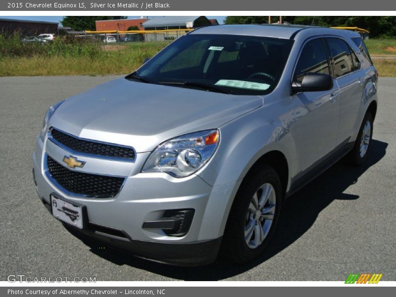 Silver Ice Metallic / Jet Black 2015 Chevrolet Equinox LS